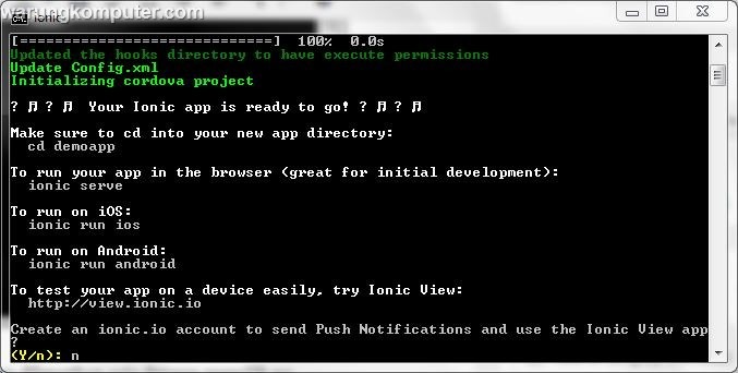 Tutorial Lengkap Membuat Aplikasi Mobile dengan Ionic