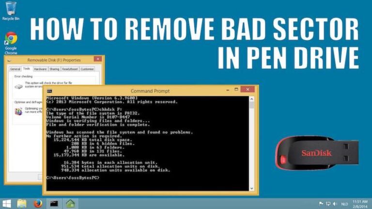Cara Menghapus Bad Sector di Flashdisk atau Media Penyimpanan Lainnya