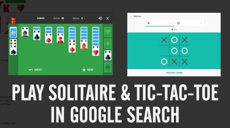 Cara Bermain Tic-tac-toe dan Solitaire di Google Search