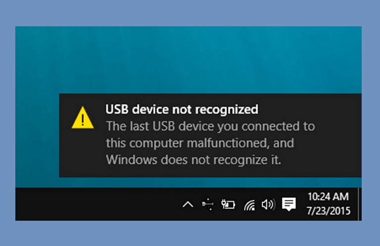 Cara Atasi Pesan USB device not recognized di Windows 10