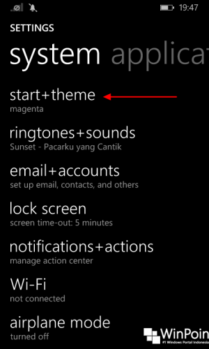 Tips Ganti Tema Windows Phone