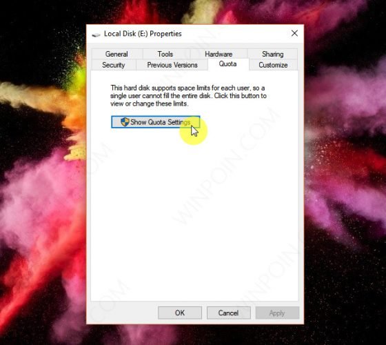 Tips Membatasi Kuota Partisi