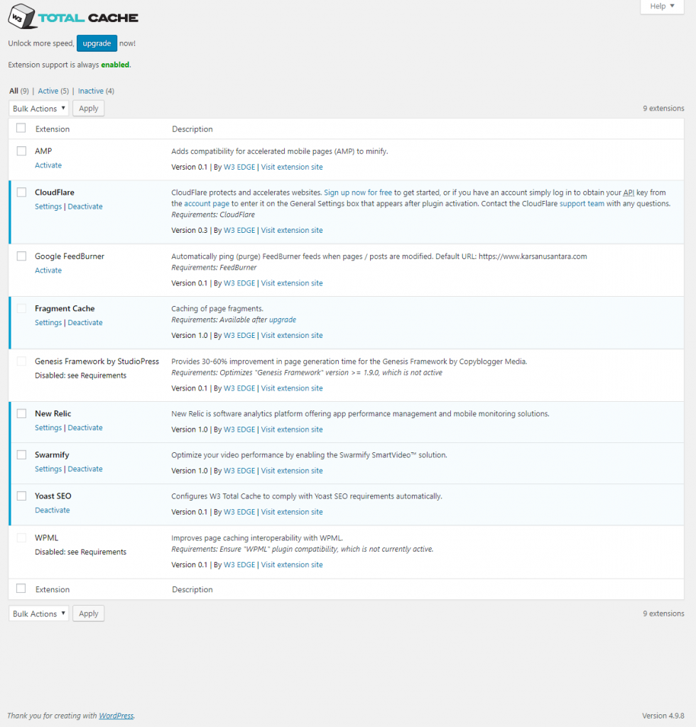 Cara Setting W3 Total Cache pada WordPress