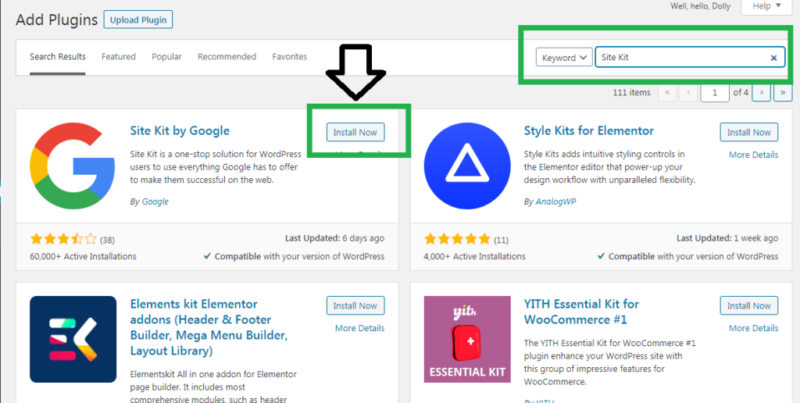 Cara Install Plugin Site Kit di WordPress