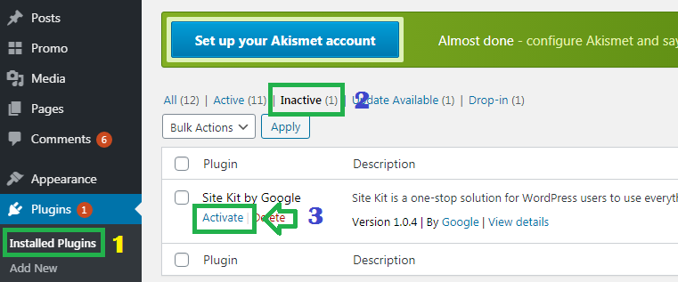 Cara Install Plugin Site Kit di WordPress